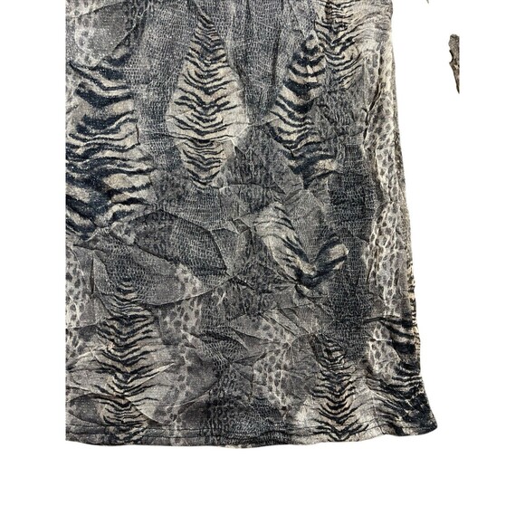 Y2K My Pretty Angel Mesh Off The Shoulder Dress Long Sleeve Animal Print Sz M - Picture 9 of 16